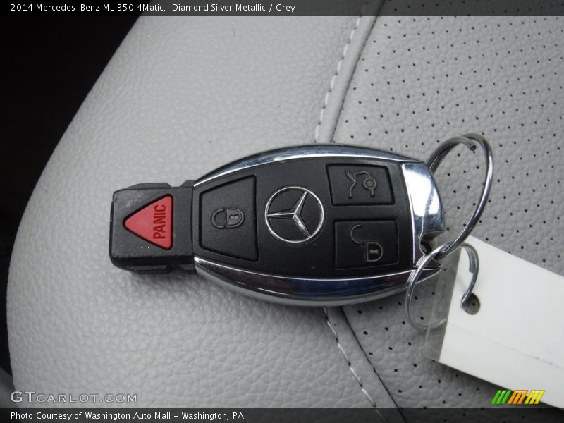 Diamond Silver Metallic / Grey 2014 Mercedes-Benz ML 350 4Matic