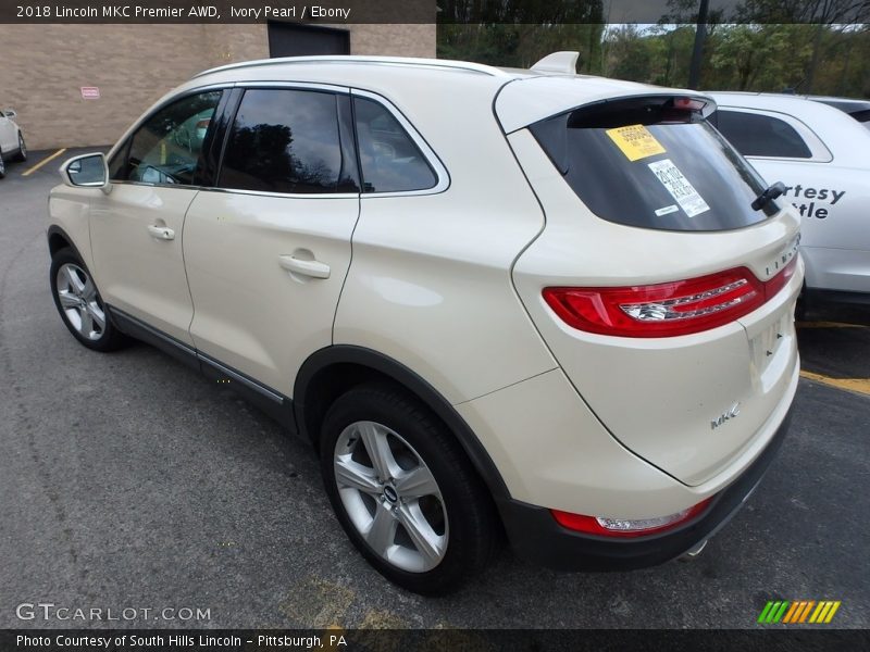 Ivory Pearl / Ebony 2018 Lincoln MKC Premier AWD