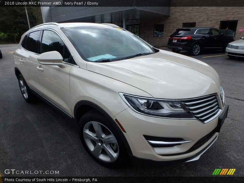 Ivory Pearl / Ebony 2018 Lincoln MKC Premier AWD