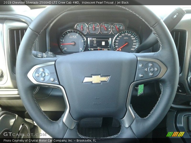 Iridescent Pearl Tricoat / Jet Black 2019 Chevrolet Silverado 2500HD LTZ Crew Cab 4WD