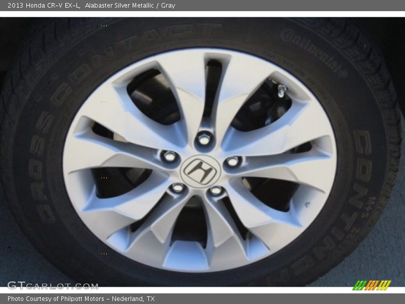 Alabaster Silver Metallic / Gray 2013 Honda CR-V EX-L