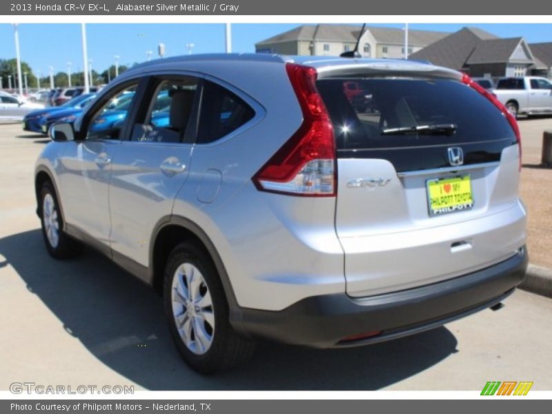 Alabaster Silver Metallic / Gray 2013 Honda CR-V EX-L