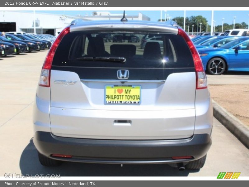 Alabaster Silver Metallic / Gray 2013 Honda CR-V EX-L