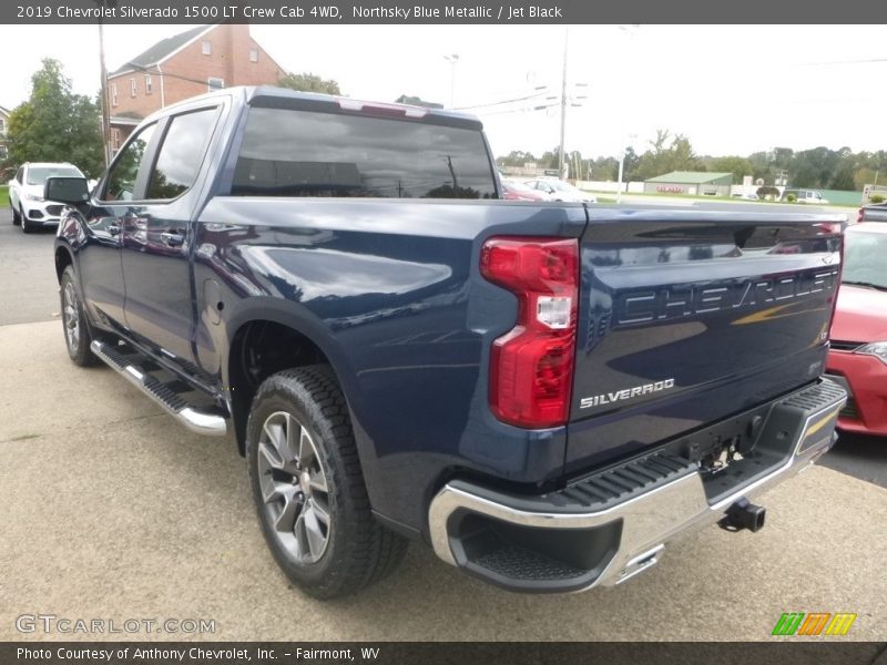 Northsky Blue Metallic / Jet Black 2019 Chevrolet Silverado 1500 LT Crew Cab 4WD