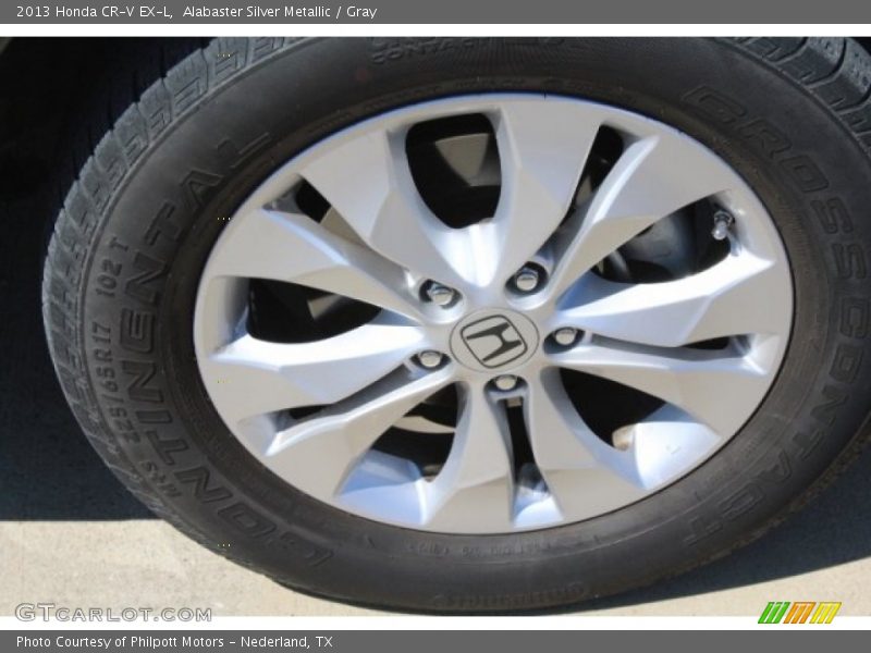 Alabaster Silver Metallic / Gray 2013 Honda CR-V EX-L