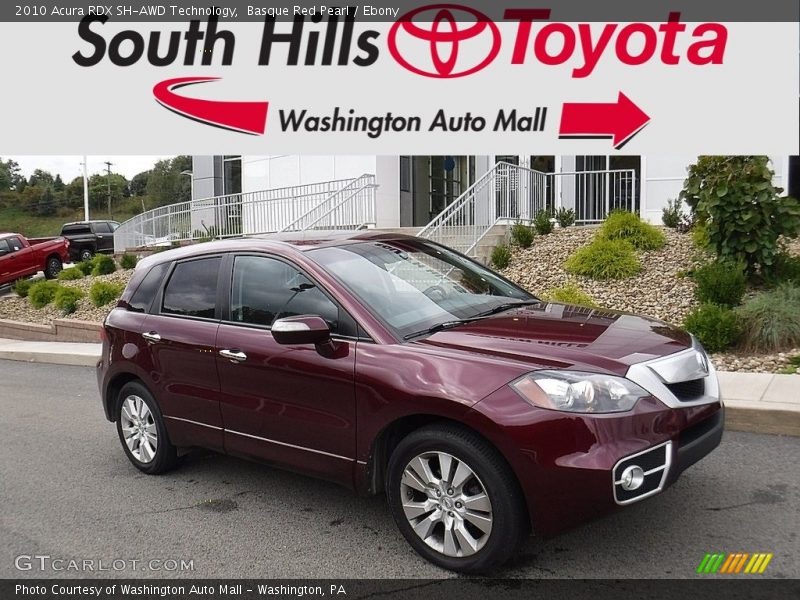 Basque Red Pearl / Ebony 2010 Acura RDX SH-AWD Technology