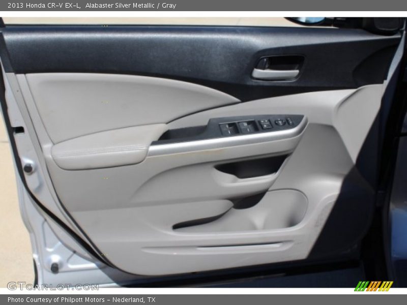 Alabaster Silver Metallic / Gray 2013 Honda CR-V EX-L