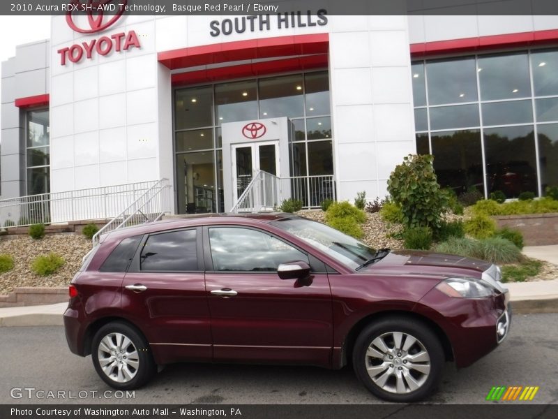 Basque Red Pearl / Ebony 2010 Acura RDX SH-AWD Technology