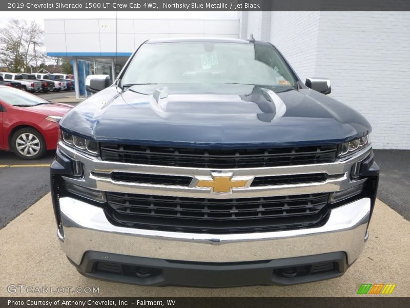 Northsky Blue Metallic / Jet Black 2019 Chevrolet Silverado 1500 LT Crew Cab 4WD