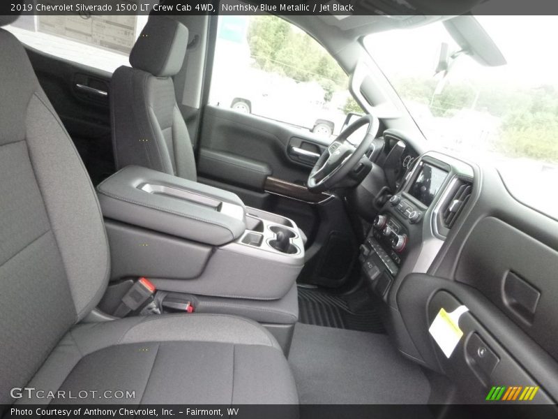 Northsky Blue Metallic / Jet Black 2019 Chevrolet Silverado 1500 LT Crew Cab 4WD