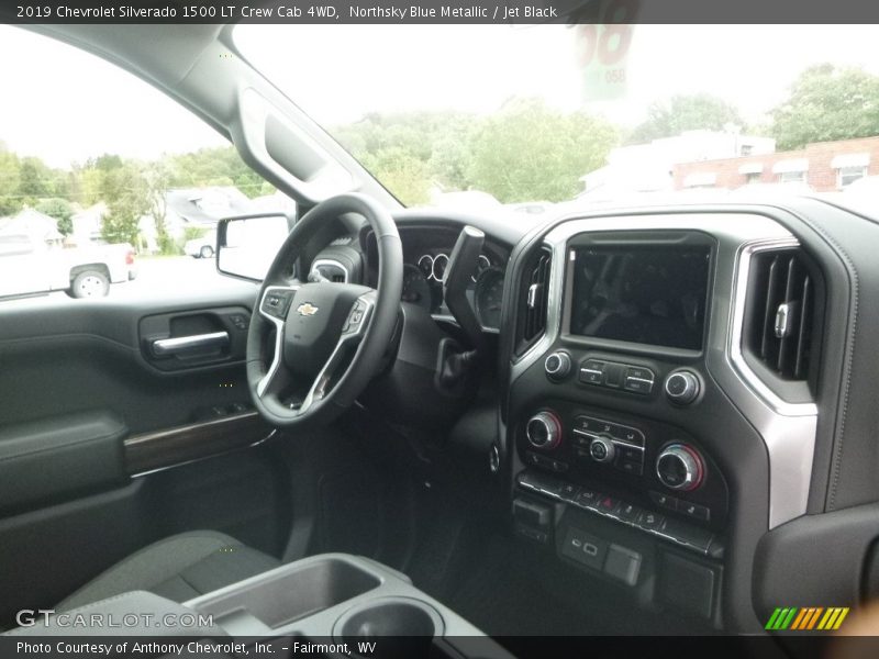 Northsky Blue Metallic / Jet Black 2019 Chevrolet Silverado 1500 LT Crew Cab 4WD