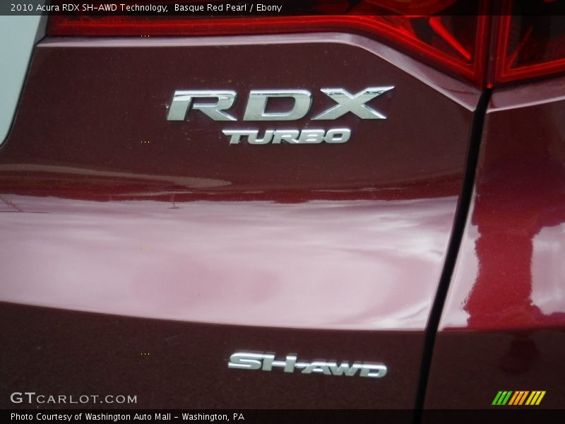Basque Red Pearl / Ebony 2010 Acura RDX SH-AWD Technology