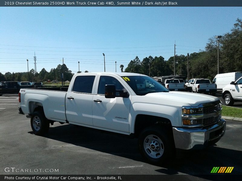 Summit White / Dark Ash/Jet Black 2019 Chevrolet Silverado 2500HD Work Truck Crew Cab 4WD