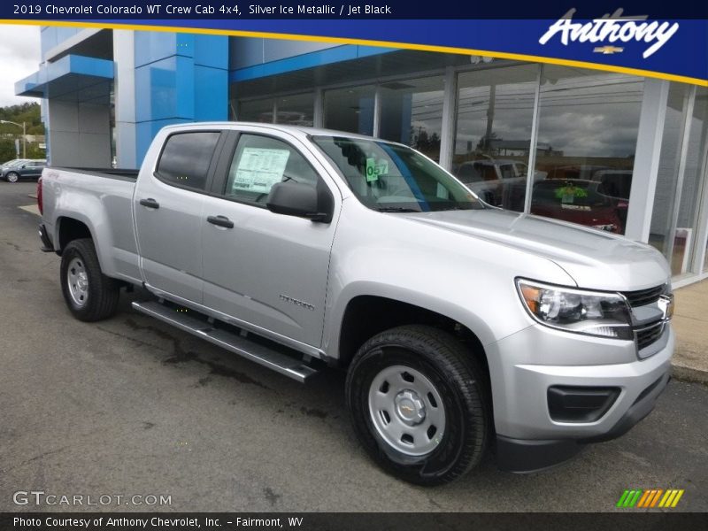 Silver Ice Metallic / Jet Black 2019 Chevrolet Colorado WT Crew Cab 4x4