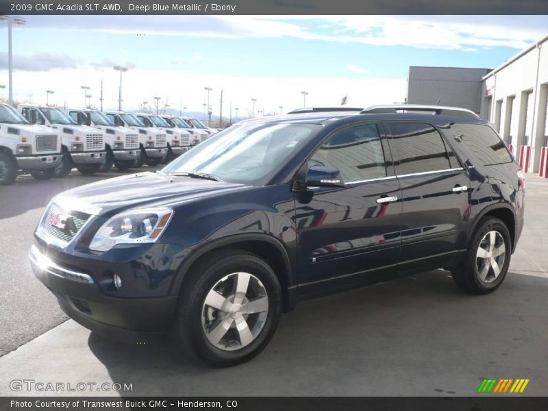 Deep Blue Metallic / Ebony 2009 GMC Acadia SLT AWD