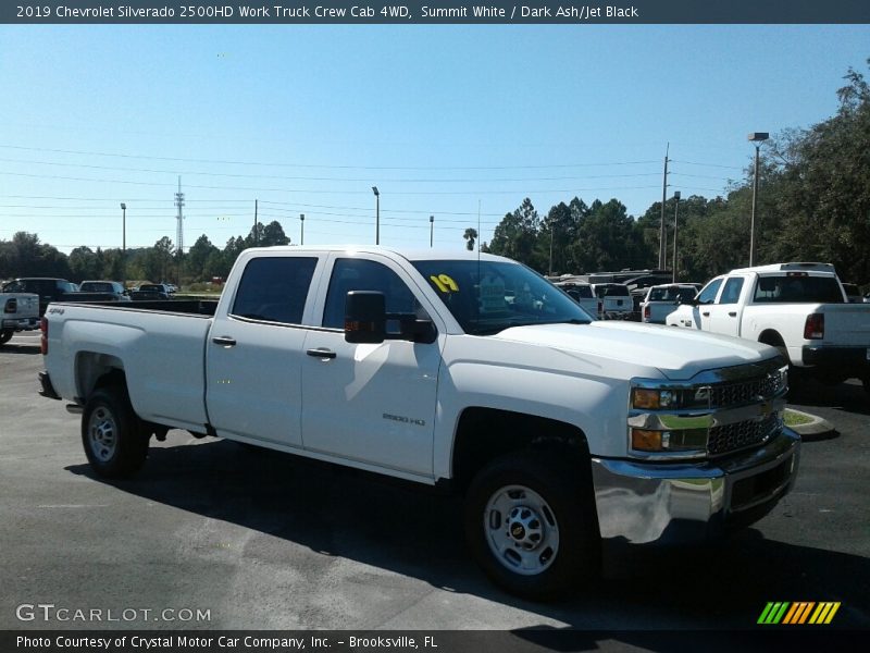 Summit White / Dark Ash/Jet Black 2019 Chevrolet Silverado 2500HD Work Truck Crew Cab 4WD