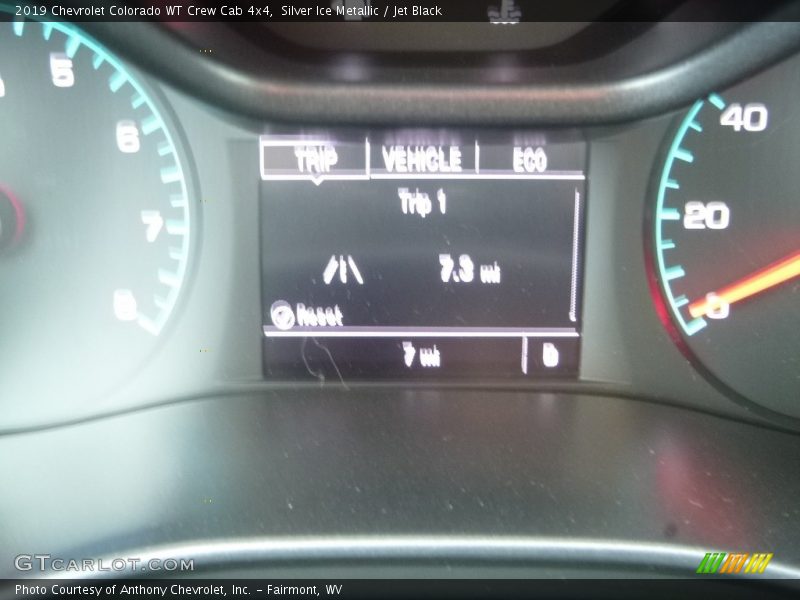 Silver Ice Metallic / Jet Black 2019 Chevrolet Colorado WT Crew Cab 4x4