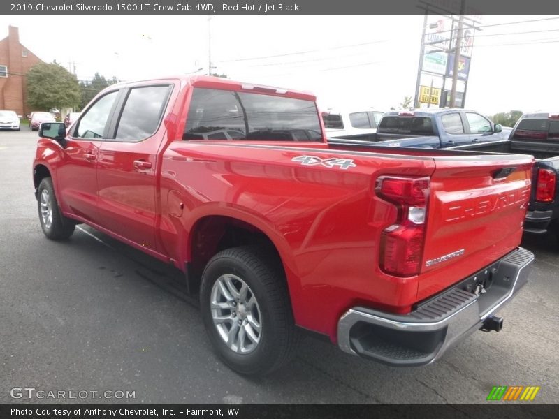 Red Hot / Jet Black 2019 Chevrolet Silverado 1500 LT Crew Cab 4WD