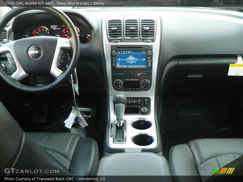 Deep Blue Metallic / Ebony 2009 GMC Acadia SLT AWD