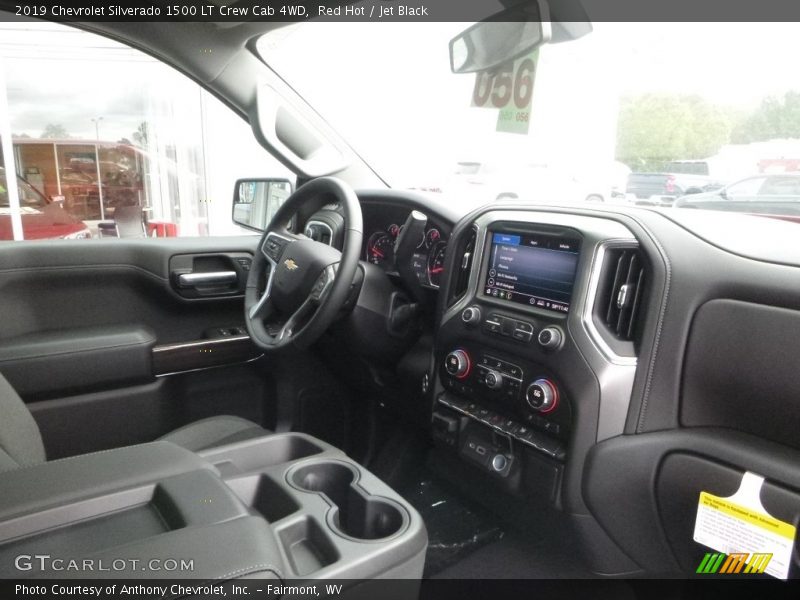 Red Hot / Jet Black 2019 Chevrolet Silverado 1500 LT Crew Cab 4WD
