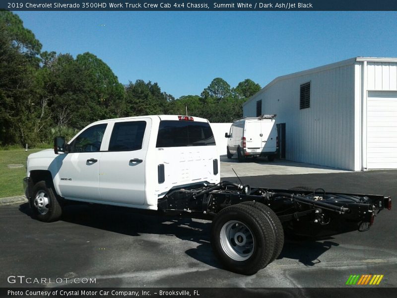 Summit White / Dark Ash/Jet Black 2019 Chevrolet Silverado 3500HD Work Truck Crew Cab 4x4 Chassis