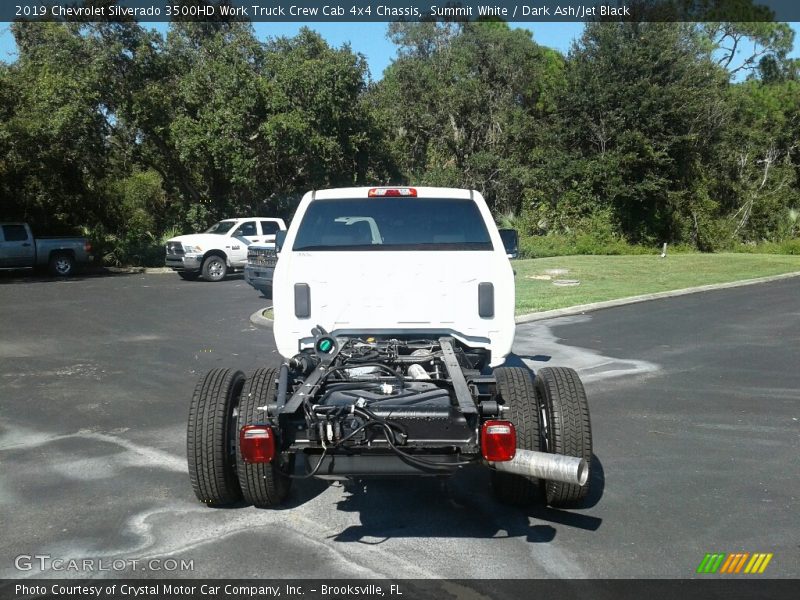 Summit White / Dark Ash/Jet Black 2019 Chevrolet Silverado 3500HD Work Truck Crew Cab 4x4 Chassis