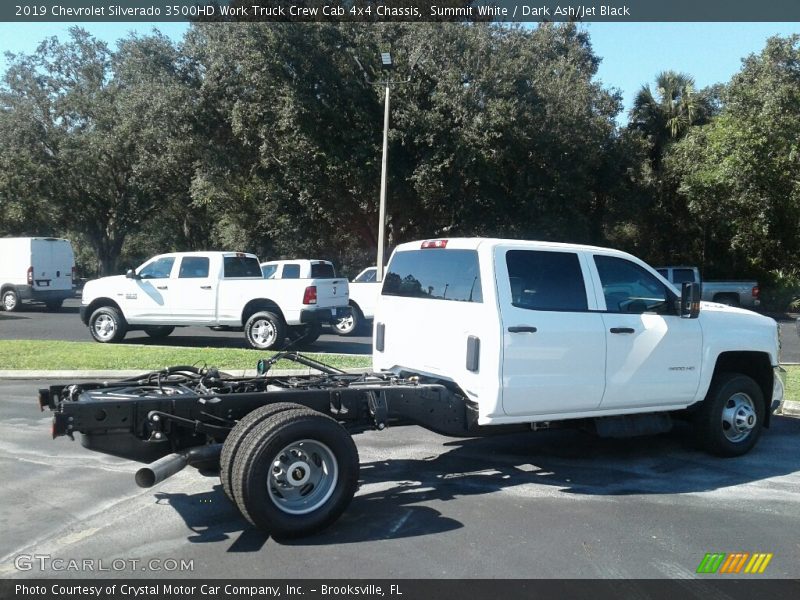 Summit White / Dark Ash/Jet Black 2019 Chevrolet Silverado 3500HD Work Truck Crew Cab 4x4 Chassis