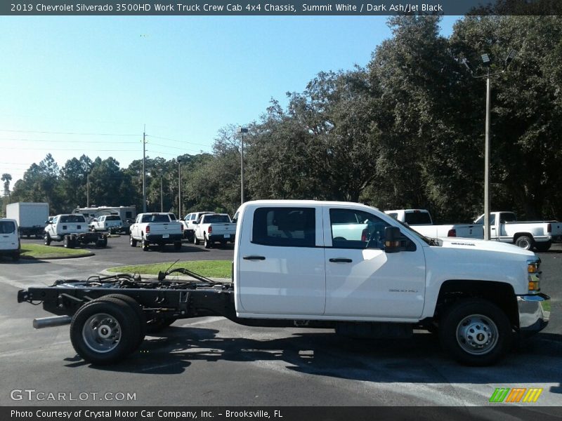 Summit White / Dark Ash/Jet Black 2019 Chevrolet Silverado 3500HD Work Truck Crew Cab 4x4 Chassis
