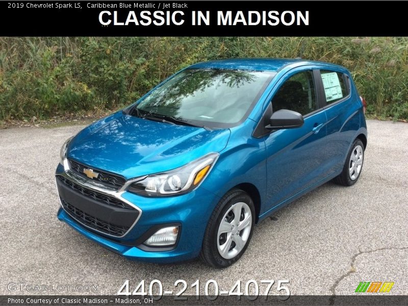 Caribbean Blue Metallic / Jet Black 2019 Chevrolet Spark LS