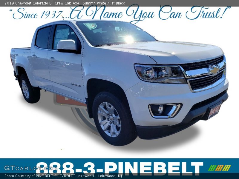 Summit White / Jet Black 2019 Chevrolet Colorado LT Crew Cab 4x4