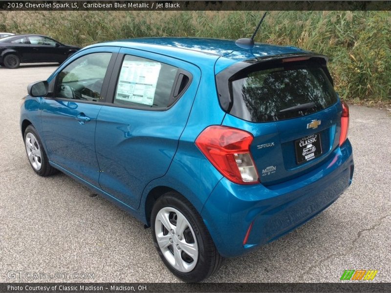 Caribbean Blue Metallic / Jet Black 2019 Chevrolet Spark LS
