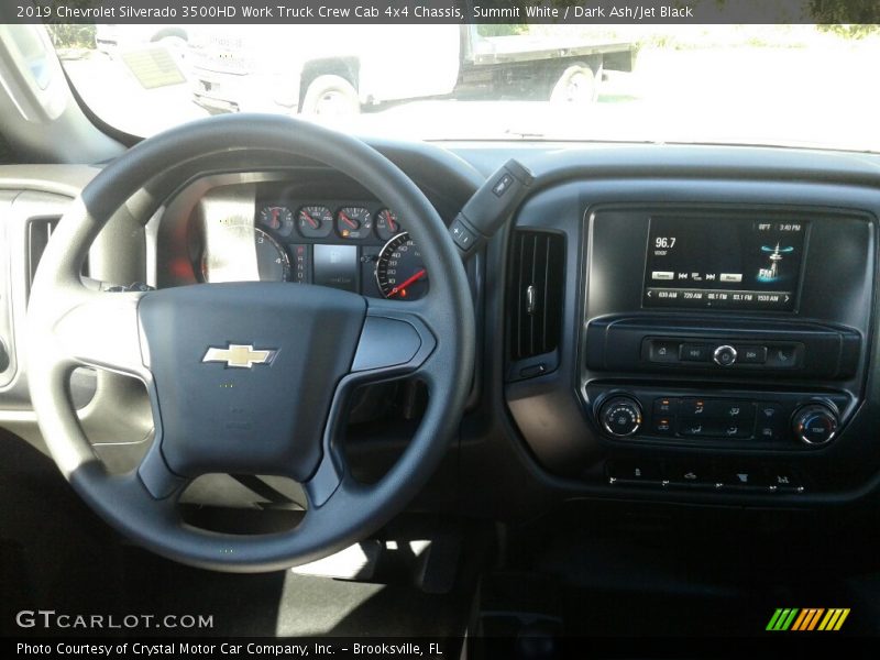 Summit White / Dark Ash/Jet Black 2019 Chevrolet Silverado 3500HD Work Truck Crew Cab 4x4 Chassis
