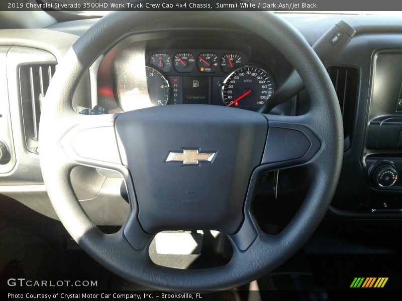 Summit White / Dark Ash/Jet Black 2019 Chevrolet Silverado 3500HD Work Truck Crew Cab 4x4 Chassis