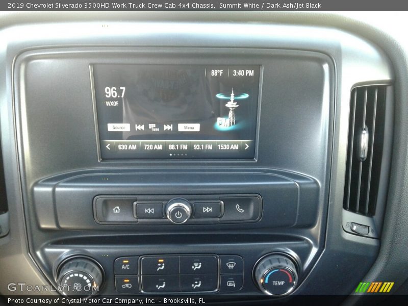 Summit White / Dark Ash/Jet Black 2019 Chevrolet Silverado 3500HD Work Truck Crew Cab 4x4 Chassis