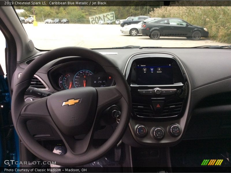 Caribbean Blue Metallic / Jet Black 2019 Chevrolet Spark LS