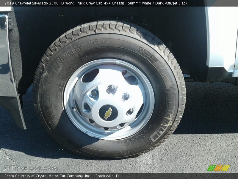 Summit White / Dark Ash/Jet Black 2019 Chevrolet Silverado 3500HD Work Truck Crew Cab 4x4 Chassis