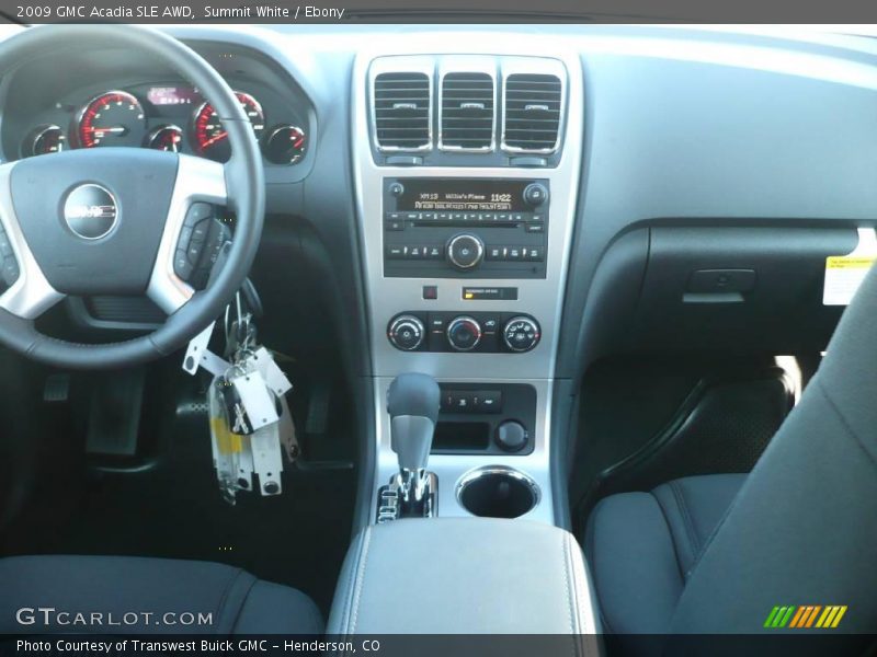 Summit White / Ebony 2009 GMC Acadia SLE AWD