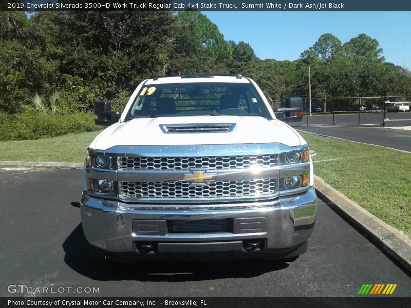 Summit White / Dark Ash/Jet Black 2019 Chevrolet Silverado 3500HD Work Truck Regular Cab 4x4 Stake Truck