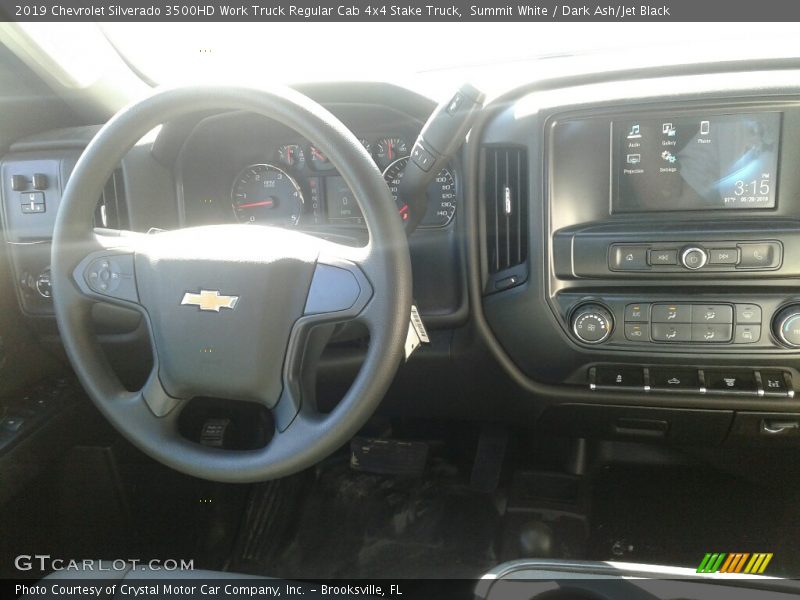 Summit White / Dark Ash/Jet Black 2019 Chevrolet Silverado 3500HD Work Truck Regular Cab 4x4 Stake Truck