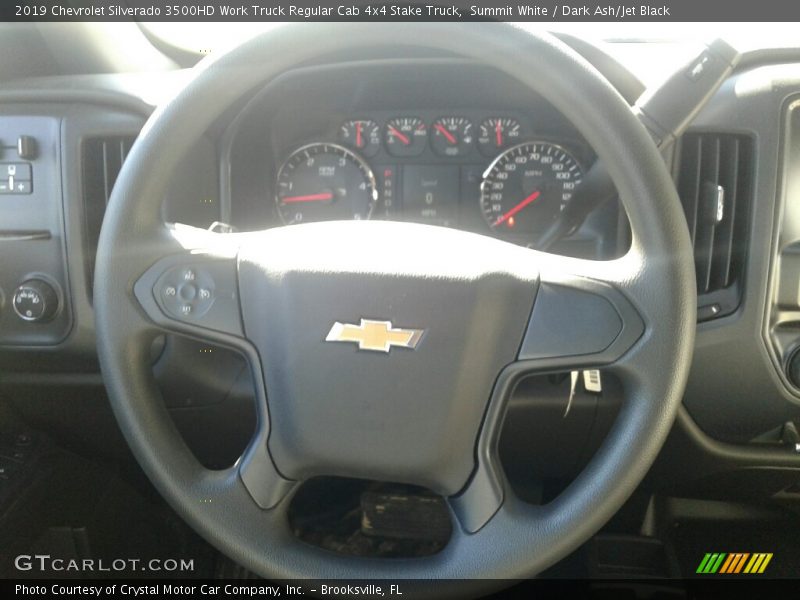 Summit White / Dark Ash/Jet Black 2019 Chevrolet Silverado 3500HD Work Truck Regular Cab 4x4 Stake Truck