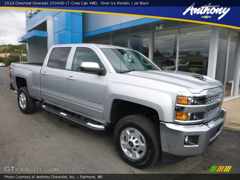 Silver Ice Metallic / Jet Black 2019 Chevrolet Silverado 2500HD LT Crew Cab 4WD