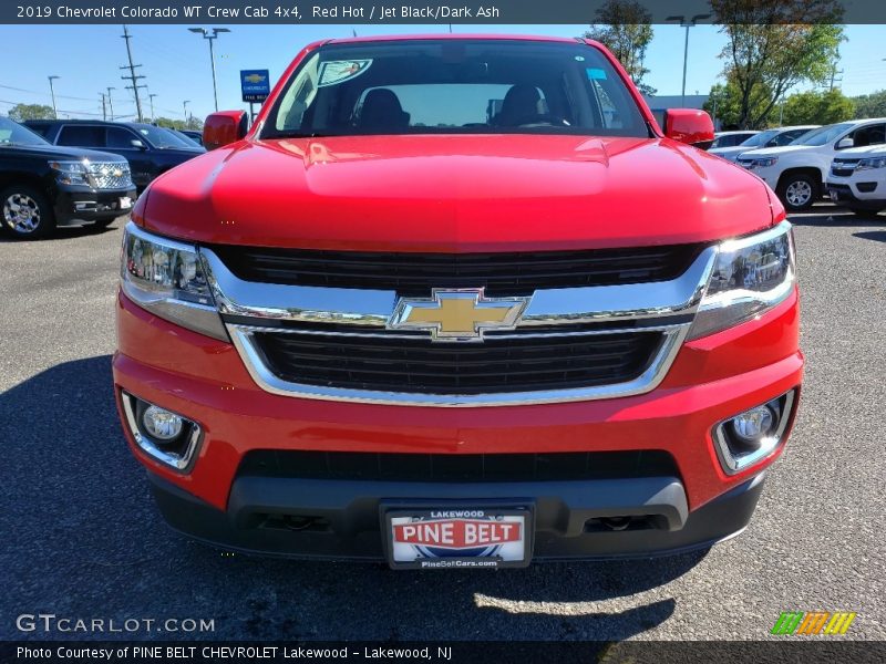 Red Hot / Jet Black/Dark Ash 2019 Chevrolet Colorado WT Crew Cab 4x4