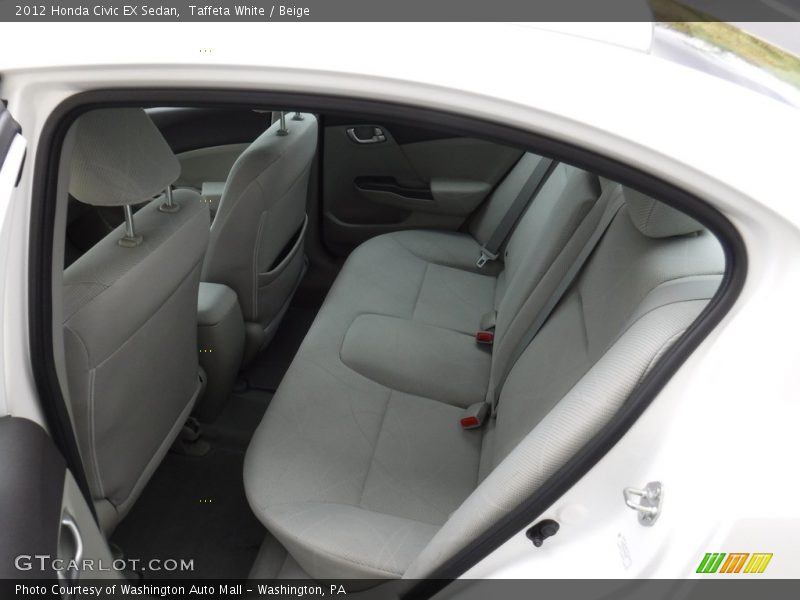 Taffeta White / Beige 2012 Honda Civic EX Sedan