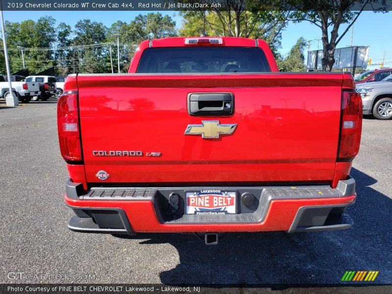 Red Hot / Jet Black/Dark Ash 2019 Chevrolet Colorado WT Crew Cab 4x4