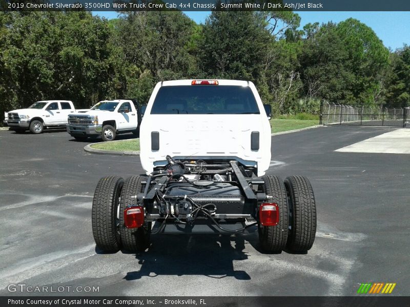 Summit White / Dark Ash/Jet Black 2019 Chevrolet Silverado 3500HD Work Truck Crew Cab 4x4 Chassis
