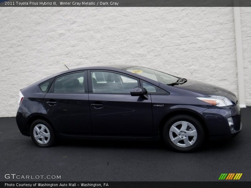 Winter Gray Metallic / Dark Gray 2011 Toyota Prius Hybrid III