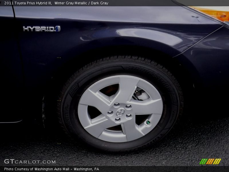 Winter Gray Metallic / Dark Gray 2011 Toyota Prius Hybrid III