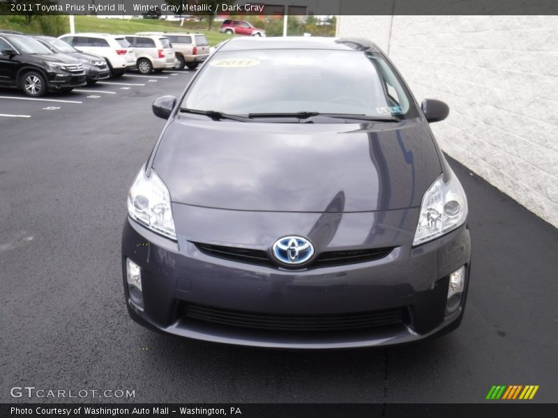 Winter Gray Metallic / Dark Gray 2011 Toyota Prius Hybrid III