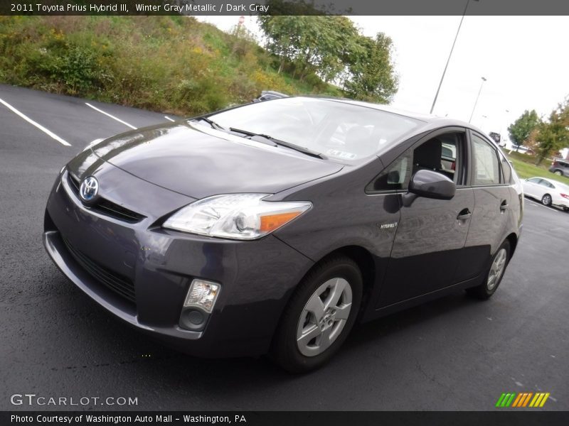 Winter Gray Metallic / Dark Gray 2011 Toyota Prius Hybrid III