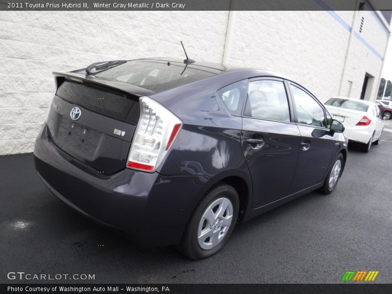Winter Gray Metallic / Dark Gray 2011 Toyota Prius Hybrid III